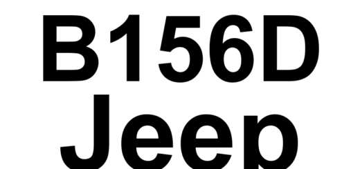 DTC B156D Jeep - Definição em inglês: Low Voltage Differential Signal LVDS Video Cable Definição em Português: Cabo de Vídeo LVDS - Sinal de Baixa Tensão (Diferencial)
