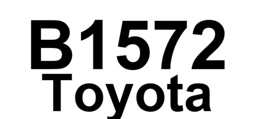 DTC B1572 Toyota - Definição em inglês: Telephone Microphone Error Definição em Português: Microfone do Telefone - Erro Detectado