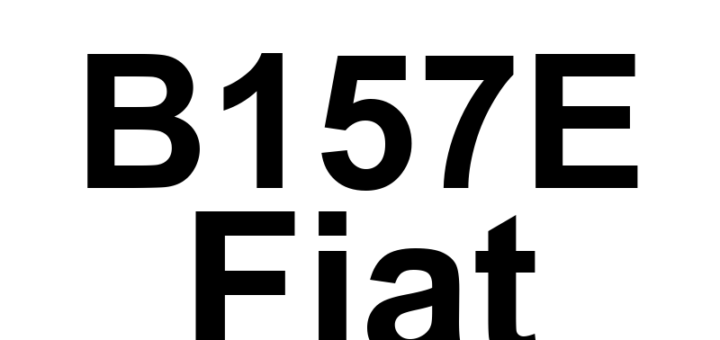 DTC B157E Fiat - Definição em inglês: Touch Screen Locked Definição em Português: Tela sensível ao toque - Travada