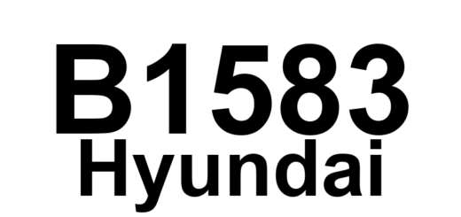 DTC B1583 Hyundai - Definição em inglês: Smart key System Park Position Error Definição em Português: Sistema de chave inteligente - Erro na posição de estacionamento