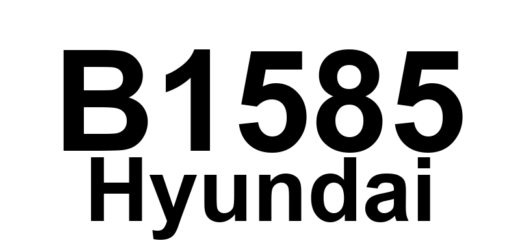 DTC B1585 Hyundai - Definição em inglês: Tailgate Latch Switch Failure Definição em Português: Interruptor da Trava da Tampa Traseira - Falha Detectada