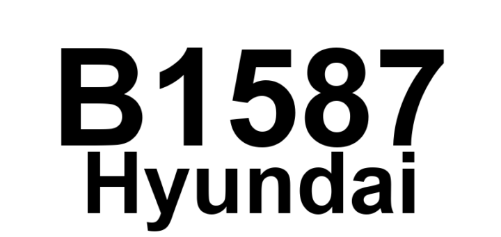 DTC B1587 Hyundai - Definição em inglês: Tailgate Chime Short to Ground Definição em Português: Alarme do porta-malas - Curto-circuito para o terra.