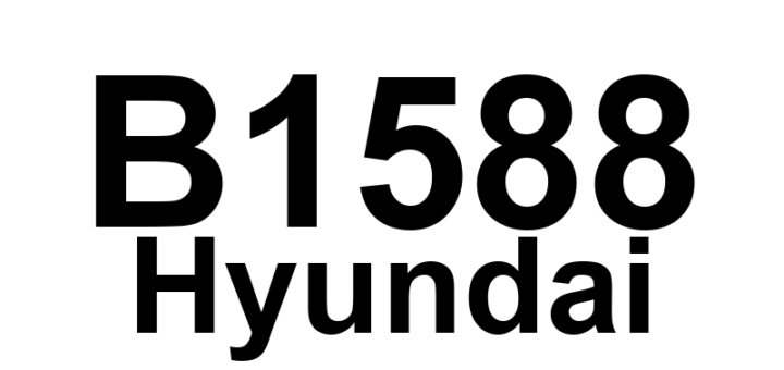 DTC B1588 Hyundai - Definição em inglês: Right Front Wiper/Washer MF Switch Definição em Português: Interrupetor Multifuncional do Limpador/Lavador Dianteiro Direito - Problema Detectado