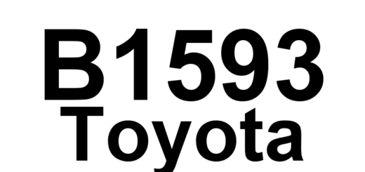 DTC B1593 Toyota - Definição em inglês: No Response from Stereo Component Amplifier Definição em Português: Amplificador do Componente Estéreo - Sem Resposta