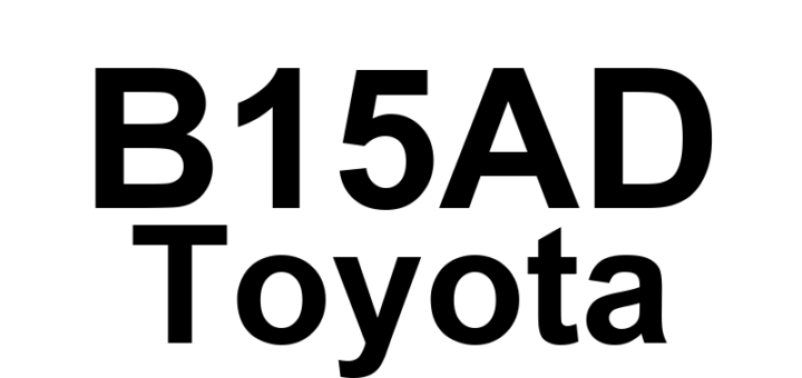 DTC B15AD Toyota - Definição em inglês: Navigation Processor Malfunction Definição em Português: Processador de Navegação - Malfuncionamento