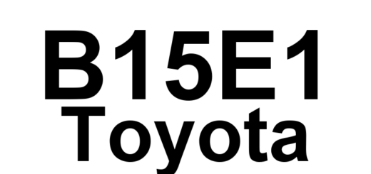 DTC B15E1 Toyota - Definição em inglês: Media Malfunction Definição em Português: Mídia - Mau funcionamento