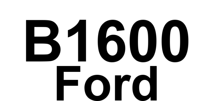 DTC B1600 Ford - Definição em inglês: PATS Ignition Key Transponder Signal Not Received Definição em Português: Sinal do Transponder da Chave de Ignição do PATS - Não Recebido