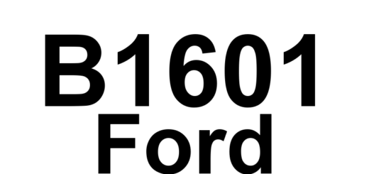DTC B1601 Ford - Definição em inglês: PATS Received Incorrect Key Code From Ignition Key Transponder Definição em Português: PATS - Código de chave incorreto recebido do transponder da chave de ignição.