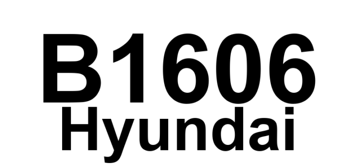 DTC B1606 Hyundai - Definição em inglês: CAN Time-out ADM Definição em Português: Tempo limite CAN - ADM