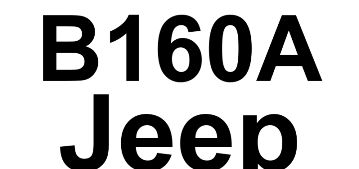 DTC B160A Jeep - Definição em inglês: Panel Dimmer Input Circuit Low Definição em Português: Circuito de Entrada do Regulador do Painel - Baixa Tensão