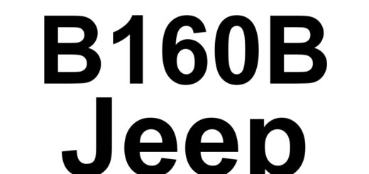 DTC B160B Jeep - Definição em inglês: Panel Dimmer Input Circuit High Definição em Português: Circuito de Entrada do Dimmer do Painel - Tensão Alta