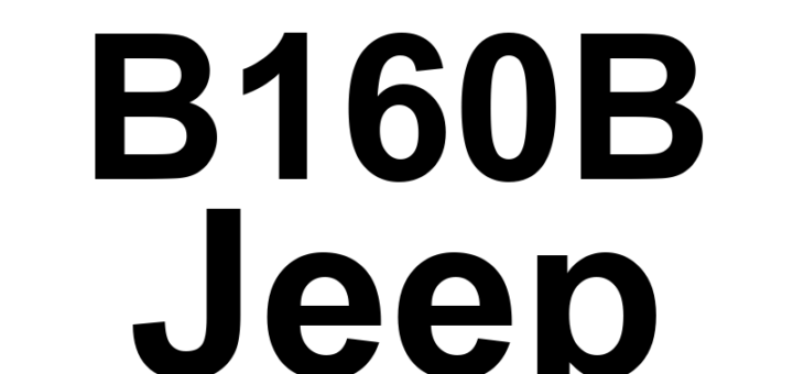 DTC B160B Jeep - Definição em inglês: Panel Dimmer Input Circuit High Definição em Português: Circuito de Entrada do Dimmer do Painel - Tensão Alta