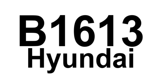 DTC B1613 Hyundai - Definição em inglês: CAN Time-out CLU Definição em Português: Tempo Esgotado do CAN - Unidade de Controle de Direção