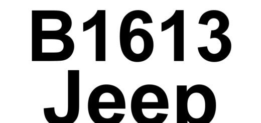 DTC B1613 Jeep - Definição em inglês: Panel Illumination Control Circuit Low Definição em Português: Circuito de Controle de Iluminação do Painel - Tensão Baixa