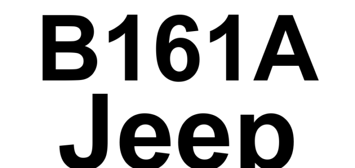 DTC B161A Jeep - Definição em inglês: Courtesy/Dome Lamp Control Circuit Definição em Português: Circuito de Controle da Luz de Cortesia/Doméstica - Circuito com problema.