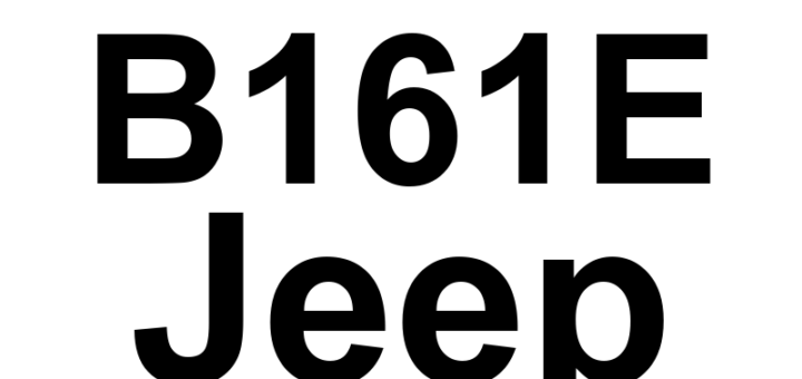DTC B161E Jeep - Definição em inglês: Reading Lamp Control Circuit Definição em Português: Circuito de Controle da Lâmpada de Leitura - Problema Detectado