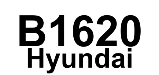 DTC B1620 Hyundai - Definição em inglês: SRSCM Fault Definição em Português: Módulo de Controle do Sistema de Retenção Suplementar (SRSCM) - Falha detectada.