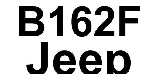 DTC B162F Jeep - Definição em inglês: Right Low Beam Control Circuit Low Definição em Português: Circuito do Controle do Farol Baixo Direito - Tensão Baixa.