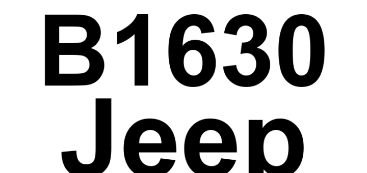 DTC B1630 Jeep - Definição em inglês: Right Low Beam Control Circuit High Definição em Português: Circuito de Controle do Farol Baixo Direito - Tensão Alta