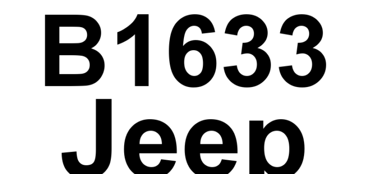 DTC B1633 Jeep - Definição em inglês: Left Hi Beam Control Circuit Low Definição em Português: Circuito de Controle do Farol Alto Esquerdo - Baixa Tensão