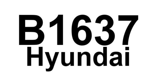DTC B1637 Hyundai - Definição em inglês: System Not Initialized Definição em Português: Sistema - Não Inicializado