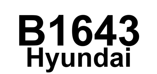 DTC B1643 Hyundai - Definição em inglês: CAN Time-out ECW Definição em Português: Tempo de espera excedido no barramento CAN - Unidade de Controle do Motor (ECW)
