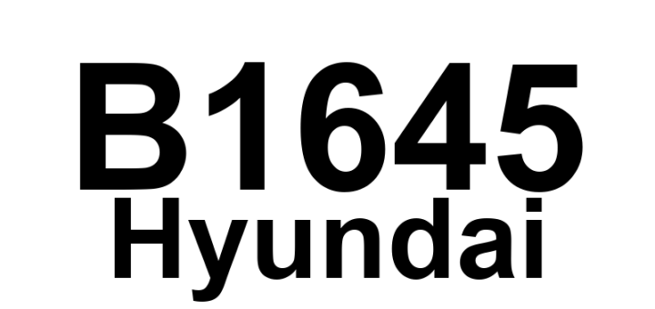 DTC B1645 Hyundai - Definição em inglês: Sliding Door Drive Unit Fault Definição em Português: Unidade de acionamento da porta deslizante - Defeito detectado