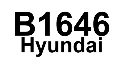 DTC B1646 Hyundai - Definição em inglês: S/W Rescue Mode Definição em Português: Modo de Resgate do Software