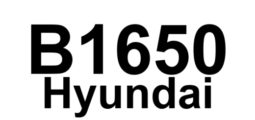 DTC B1650 Hyundai - Definição em inglês: DAB or PAB deployed Definição em Português: Airbag (DAB ou PAB) - Acionado