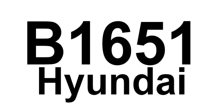DTC B1651 Hyundai - Definição em inglês: DSAB, DRSAB, DCAB deployed Definição em Português: DSAB, DRSAB, DCAB - Airbags acionados (lado do motorista, passageiro dianteiro, cortina)