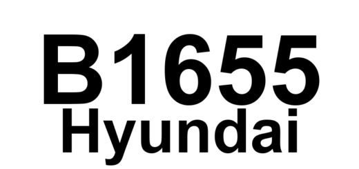 DTC B1655 Hyundai - Definição em inglês: Crash Is Recorded Definição em Português: Acidente registrado