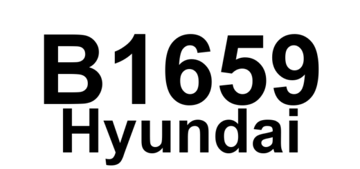 DTC B1659 Hyundai - Definição em inglês: Crash is Recorded Definição em Português: Acidente Registrado
