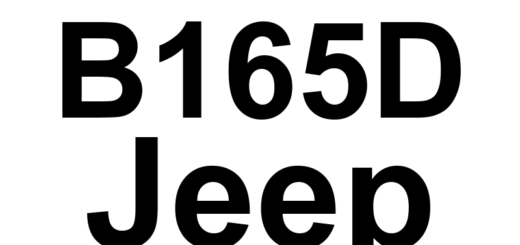 DTC B165D Jeep - Definição em inglês: Park Lamp Control Circuit High Definição em Português: Circuito de Controle das Luzes de Estacionamento - Tensão Alta