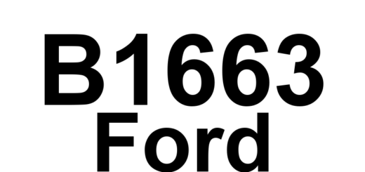 DTC B1663 Ford - Definição em inglês: Seat Driver Front Up/Down Motor Stalled Definição em Português: Motor do Ajuste de Altura do Banco do Motorista - Parado/Inoperante.