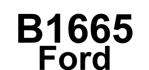 DTC B1665 Ford - Definição em inglês: Seat Driver Forward/Backward Motor Stalled Definição em Português: Motor do Ajuste dianteiro/traseiro do Banco do Motorista - Travado