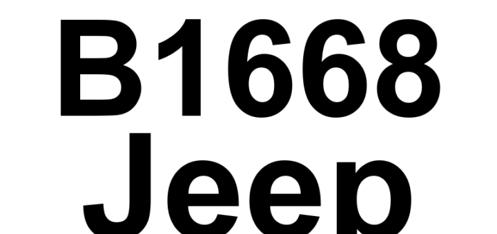 DTC B1668 Jeep - Definição em inglês: Reverse Lamp Control Circuit High Definição em Português: Circuito de Controle da Luz de Ré - Tensão Alta