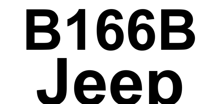 DTC B166B Jeep - Definição em inglês: Left Trailer Tow Lamp Control Circuit Low Definição em Português: Circuito de Controle da Lâmpada de Reboque Esquerda - Baixa Voltagem