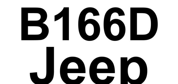 DTC B166D Jeep - Definição em inglês: Left Trailer Tow Lamp Control Circuit Open Definição em Português: Circuito de Controle da Lâmpada de Reboque Esquerda - Circuito Aberto