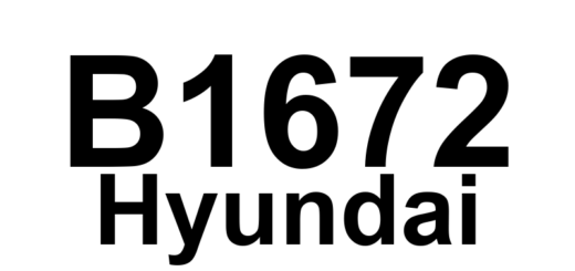 DTC B1672 Hyundai - Definição em inglês: APT Sensor Fault – CAN Signal Definição em Português: Falha no Sensor de APT - Sinal CAN