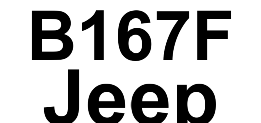 DTC B167F Jeep - Definição em inglês: Front Headlamp Leveling Sensor Circuit High Definição em Português: Circuito do Sensor de Nivelamento do Farol Dianteiro - Tensão Alta