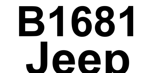 DTC B1681 Jeep - Definição em inglês: Rear Headlamp Leveling Sensor Circuit Performance Definição em Português: Circuito do Sensor de Nivelamento do Farol Traseiro - Desempenho Ineficiente