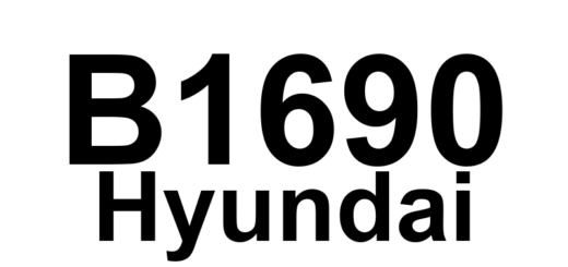 DTC B1690 Hyundai - Definição em inglês: Network Fail (Hi-CAN) Definição em Português: Falha na Rede (Hi-CAN)