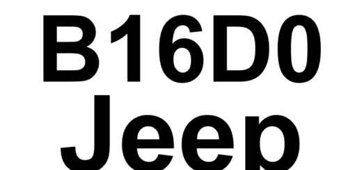 DTC B16D0 Jeep - Definição em inglês: Left Drl Lamp Control Circuit Low Definição em Português: Circuito de Controle da Lâmpada DRL Esquerda - Tensão Baixa