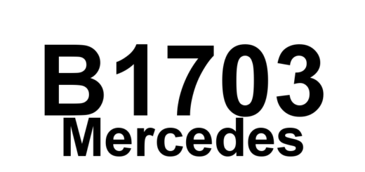 DTC B1703 Mercedes - Definição em inglês: Intermittant No Start in AAM Immobiliser Module Definição em Português: Módulo Imobilizador AAM - Falha Intermitente de Partida