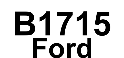 DTC B1715 Ford - Definição em inglês: Seat Driver Front Down Switch Circuit Short to Battery Definição em Português: Circuito do Interruptor de Rebaixamento do Assento do Motorista - Curto para Bateria.