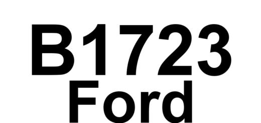 DTC B1723 Ford - Definição em inglês: Seat Driver Rearward Switch Circuit Short to Battery Definição em Português: Interruptor de Recuo do Banco do Motorista - Circuito em Curto com a Bateria
