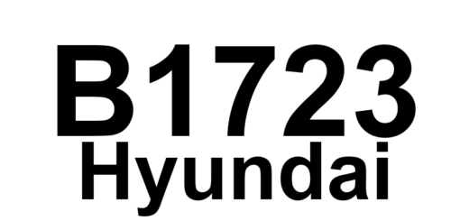 DTC B1723 Hyundai - Definição em inglês: Inflatable curtain airbag rear-Driver resistance too Low Definição em Português: Cortina inflável do airbag traseiro do motorista - Resistência muito baixa