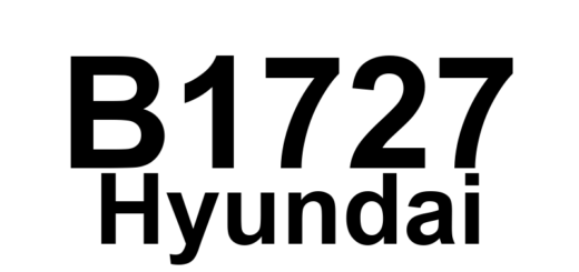 DTC B1727 Hyundai - Definição em inglês: Inflatable curtain airbag rear-Passenger resistance too Low Definição em Português: Cortina inflável do airbag traseiro - Resistência do lado do passageiro muito baixa.