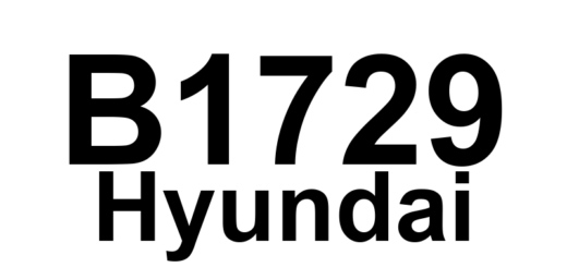 DTC B1729 Hyundai - Definição em inglês: Inflatable curtain airbag rear-Passenger resistance circuit short to Battery Definição em Português: Cortina inflável do airbag traseiro do passageiro - Circuito de resistência em curto para a Bateria.