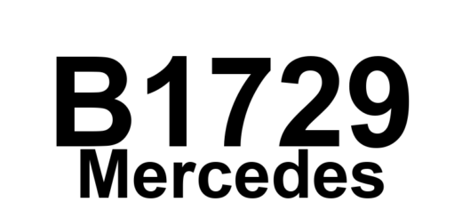 DTC B1729 Mercedes - Definição em inglês: PSE Pneumatic system doorlock Control Module A37 Definição em Português: Módulo de Controle do Sistema Pneumático de Trava da Porta (PSE) A37 - Problema Detectado